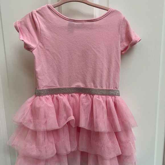 Children’s Place 2T Pink and Silver Sparkle Birthday Girls Princess Dress - Picture 4 of 5